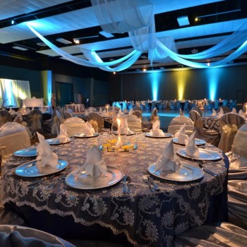 blue wedding ballroom